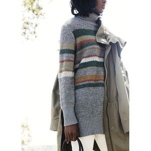 banana republic multi striped sweater tunic